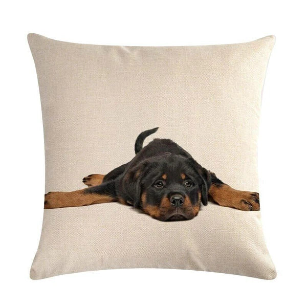 Dog Pattern Throw Pillow Cushion Cover  Home Sofa Bed Decorative