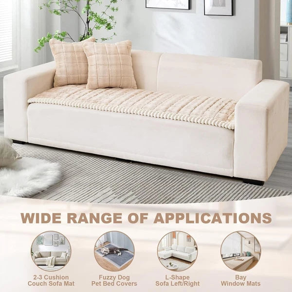 Velvet Couch Covers Sofa Cushion Protector Pets Non Slip Dog Bed Cover Pet Mat