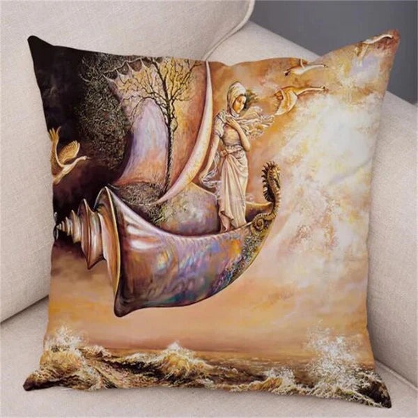Cartoon Forest Elf Cushion Cover Decor Pillow Case for Sofa Car Room Pillowcase