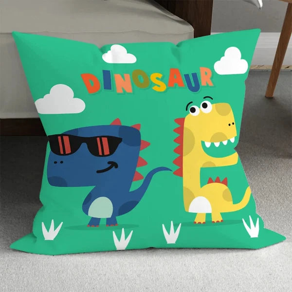 Home Room Gift Sofa Bed Chair Pillowcase Cartoon Dinosaur Pillowcase Cute