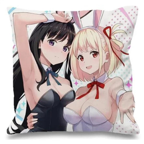 Decorative Cushions for Sofa Cover for Lycoris Recoil Bedroom Bed Pillowcase