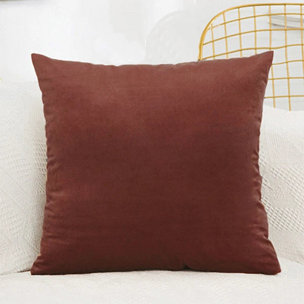 Throw Pillowcases Covers Velvet Cushion Case For Home Sofa Décor Set of 2