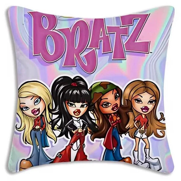 Bratz Doll Pillow Cover Cartoon Sofa Decorative Home Printing Cute Cushion Cover