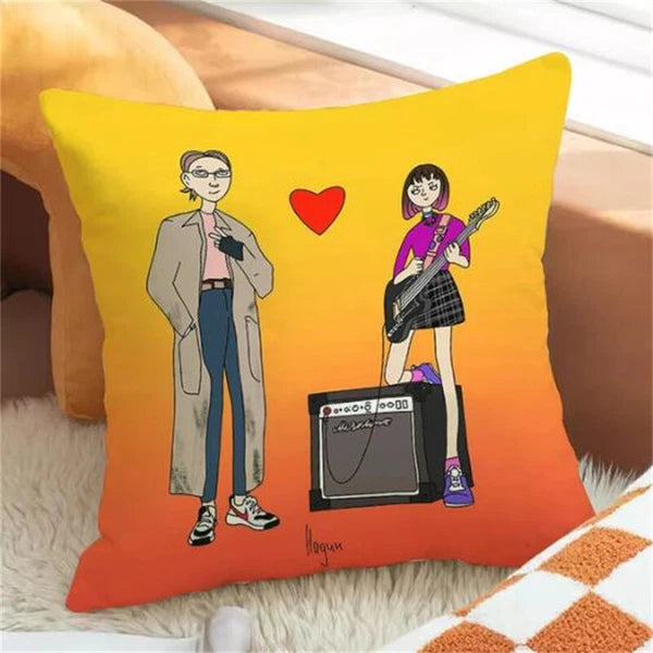 Band Throw Pillow Covers for Bed Cushion Cover Decor Pillowcases Sofa Cushions