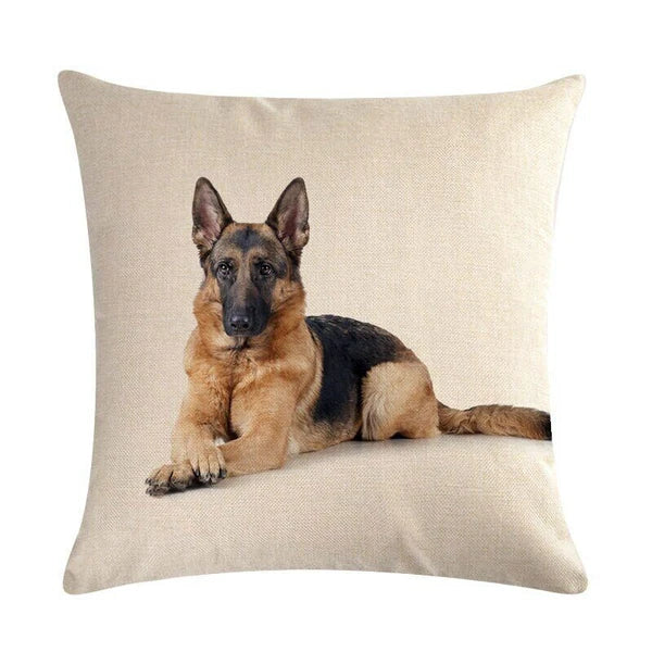 Dog Pattern Throw Pillow Cushion Cover  Home Sofa Bed Decorative