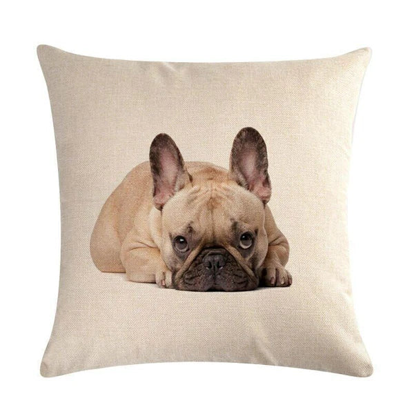 Dog Pattern Throw Pillow Cushion Cover  Home Sofa Bed Decorative