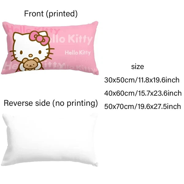 MINISO Cute Cartoon Line Puppy Print Pillowcase Sofa Cushion Cover Bed Sleeping