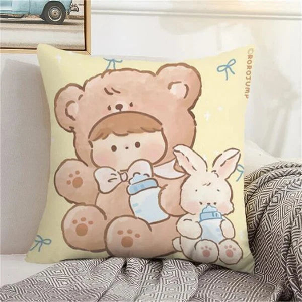 Home Decor Rorojump Pillow Cover Pillowcases for Cushion Covers Sofa Anime