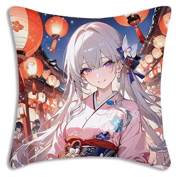 Star Rail Anime Pillow Cover Cartoon Sofa Decorative Home Printing Cushion Cover