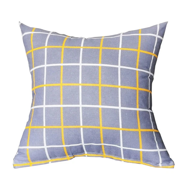 Geometric Cushion Cover Linen Throw Pillow Case Bed Sofa Car Decor 40/45/50cm