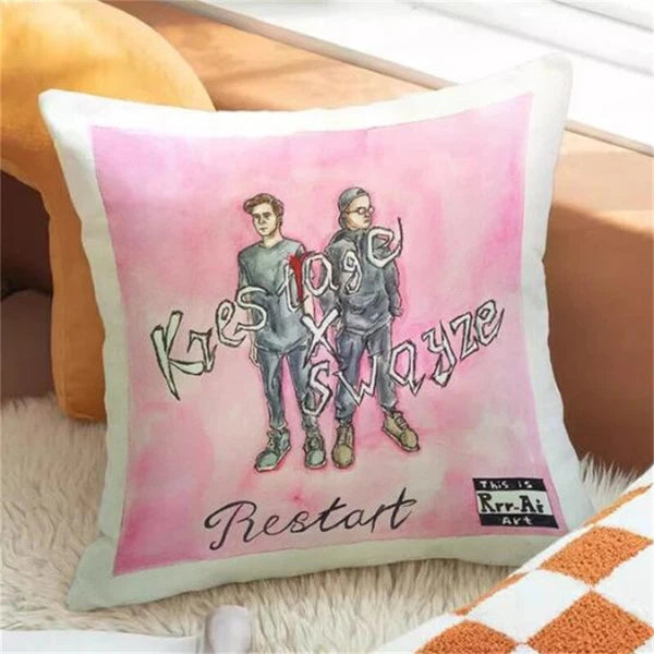 Band Throw Pillow Covers for Bed Cushion Cover Decor Pillowcases Sofa Cushions