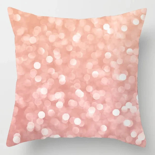 Pink Feather Pillowcase Decorative Sofa Cushion Case Bed Pillow Cover Home Decor