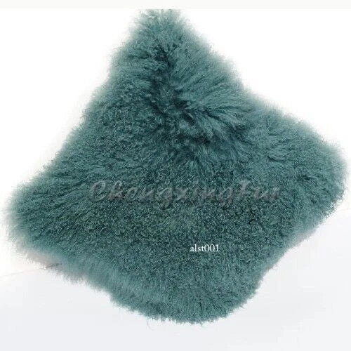 Mongolian Lamb Fur Cushion Cover, Sofa Pillow Cover Home Decoration No Stuffing