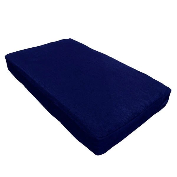 Wn19 Dark Blue Chenille Sofa Seat Patio Bench Box Cushion Bolster Cover/Runner
