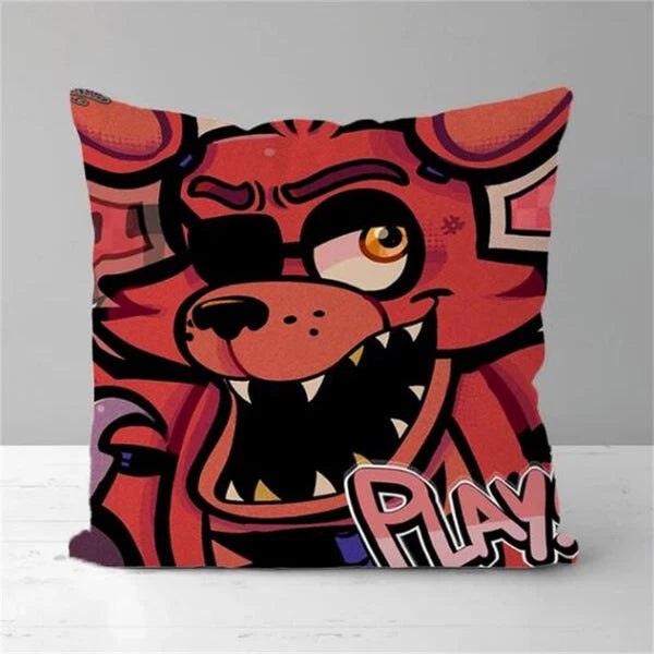 Pillow Covers Decorative Sofa Printing Home Cute Fnaf Short Plush Cushion Cover