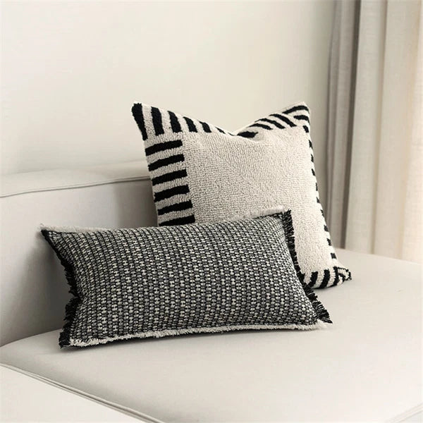 20x20in Cotton Fabric Throw Pillow Cover Sofa Bed Cushion Cover Case Home Decor
