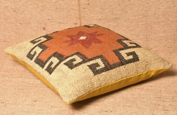 Handmade Jute Wool Kilim Cushion Cover Pillow Covers Pillow Case 45 Cm 3 Pcs