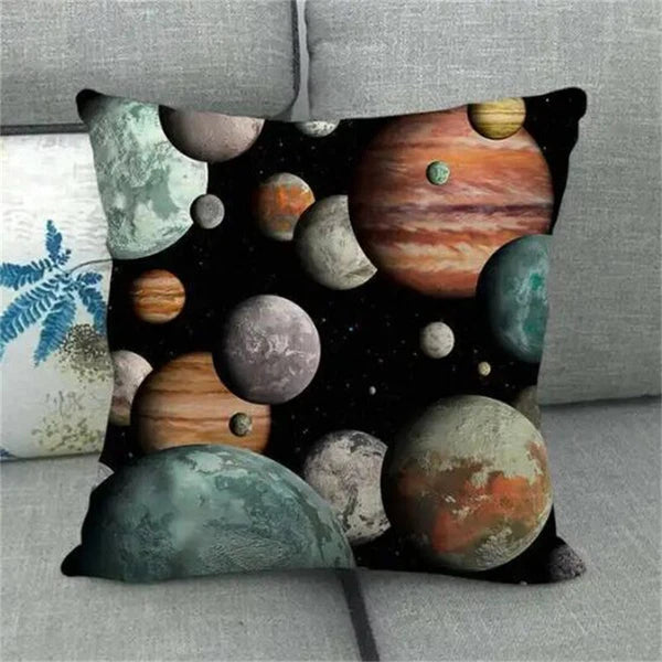 Planet Space Galaxy Planet Pillow Case Home Decorative Cushions for Sofa Room