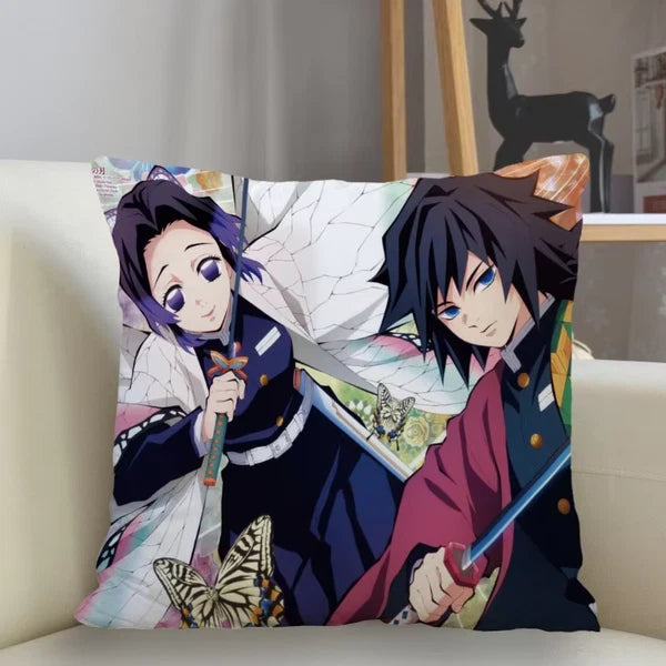 45X45Cm Polyester Demon Slayer Pillowcase Sofa Decoration Cushion Cover Home Dec