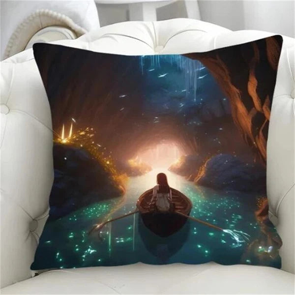 Pillowcase the Underground Cushion Cover Fall Decorative for Short Plush Sofa