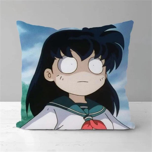 Inuyasha Printing Anime Pillowcases for Short Plush Sofa Decor Cushion Cover