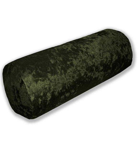 Mv34 Olive Crushed Velvet Sofa Seat Patio Bench Box Cushion Bolster Cover/Runner