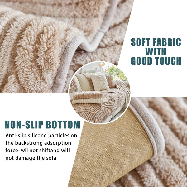 Washable sofa cover, pillowcase, anti-slip decoration for sofa seat cushion