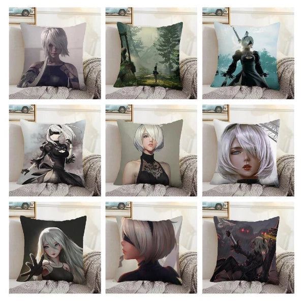Nier Automata Decorative for Sofa Cushion Cover Home Pillows Covers Pillowcases