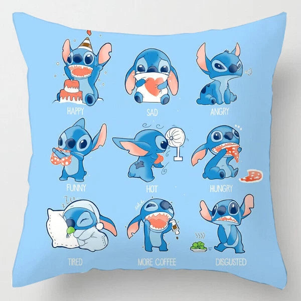 Lilo Stitch 3D Cushion Cover Throw Pillow Case Home Sofa Bed Decor Gift 45*45CM