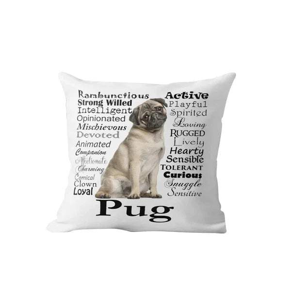 Dog Yorkie Pillow Case Pug Pillows Sofa Car Bed Sofa Pillow Case Cushion Cover