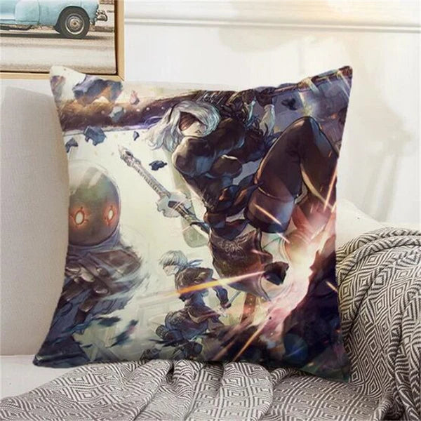 Nier Automata Pillowcases for Sofa Cushions Custom Decor Home Pillows Covers