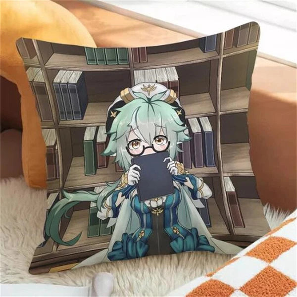 Genshin Impact Decor Cushion Cover Pilow Cases Cushion Home Decor Car Sofa