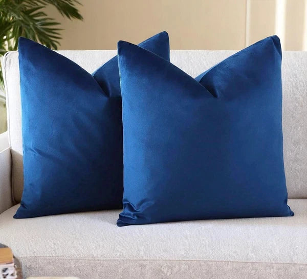 New Velvet Cushion Cover – Decorative Pillowcase for Home or Hotel Pack of 2.