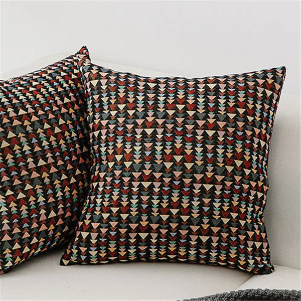 24 x 24in Cotton Linen Blend Home Throw Pillow Cover Case Sofa Bed Cushion Cover