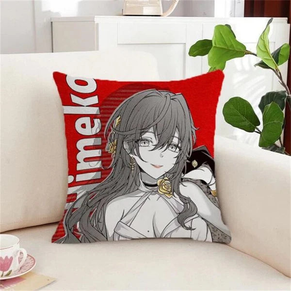 Silver Wolf Kafka Sofa Cushion Covers Honkai Star Rail Pillowcase House Decor