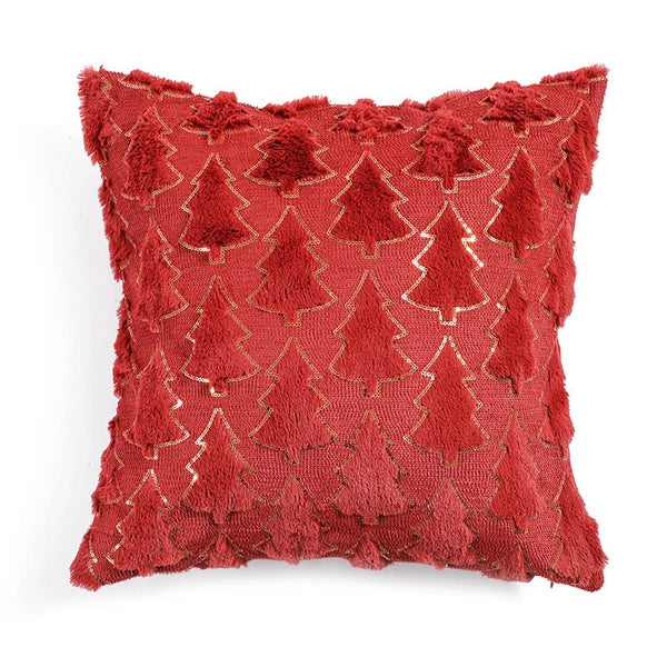 Christmas Tree Throw Pillow Cover Soft Plush Pillowcase Sofa Bed Cushion Decor
