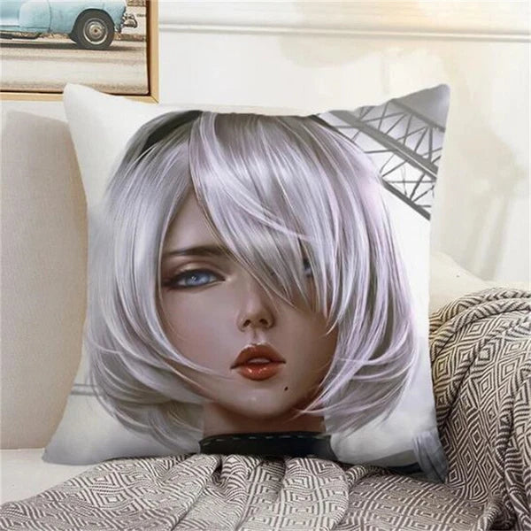 Nier Automata Decorative for Sofa Cushion Cover Home Pillows Covers Pillowcases