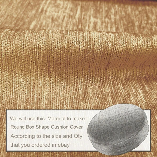 Wn15 Khaki Tan Chenille Sofa Seat Patio Bench Box Cushion Bolster Cover/Runner