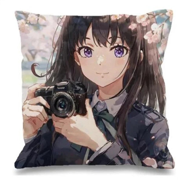 Decorative Cushions for Sofa Cover for Lycoris Recoil Bedroom Bed Pillowcase