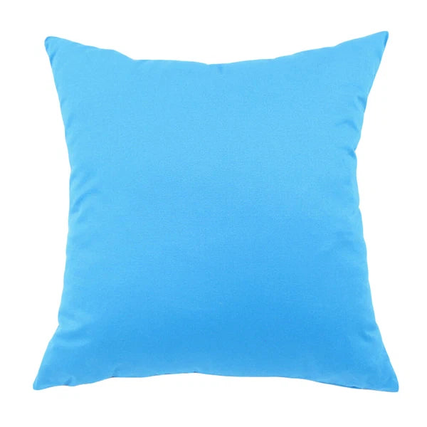 Cushion Cover Cotton Blend Sofa Car Office Home Solid Color Large Pillowcase