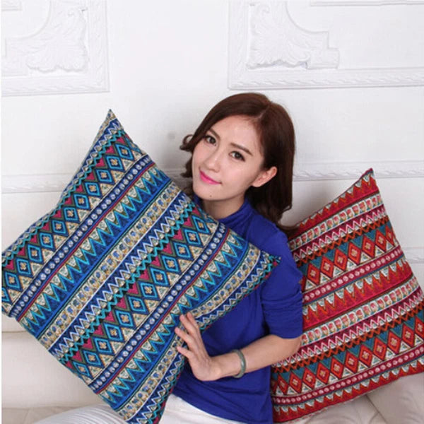 Boho Ethnic Printed Cushion Cover Pillowcase Waist Throw Sofa Pillow Cover Decor