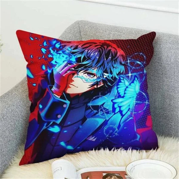 Anime Cartoon Persona 5 Print Cushion Cover Sofa Home Decor Pillowcase