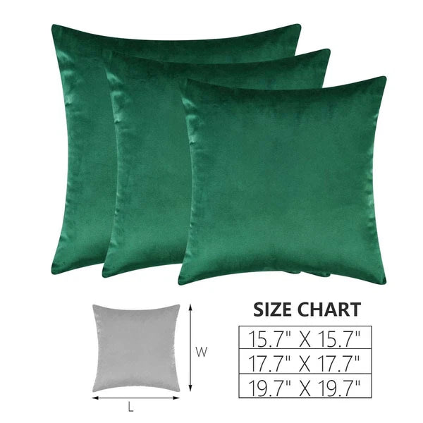 Plush Velvet Cushion Covers Sofa Pillow Cases Soft Cushion Cover 18"x18" 20"x20"