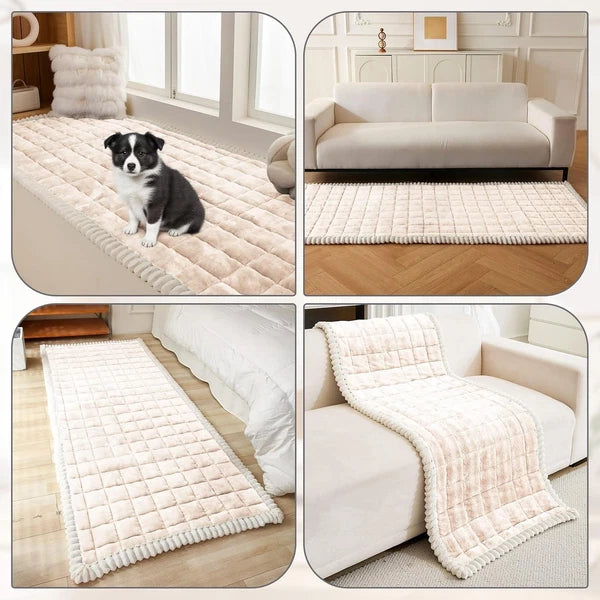 Velvet Couch Covers Sofa Cushion Protector Pets Non Slip Dog Bed Cover Pet Mat