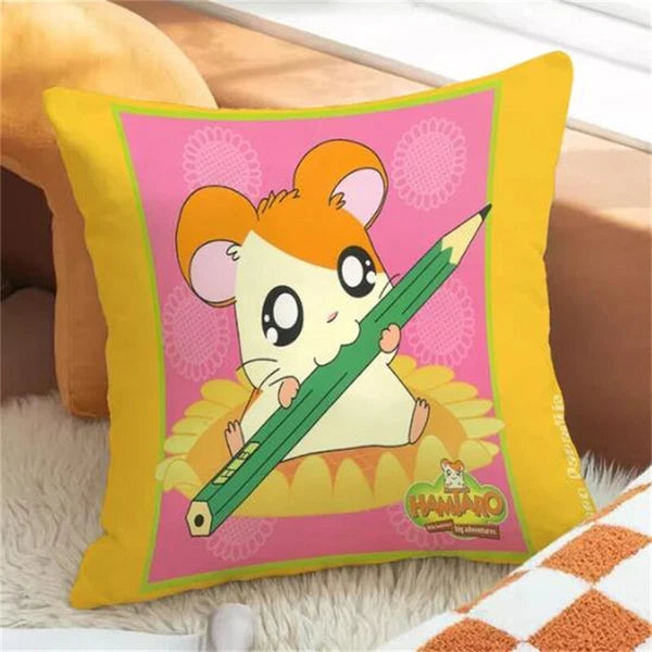 Hamtaro Pillowcases for Cushion Covers Fall Decor Anime Pillow Cover Sofa