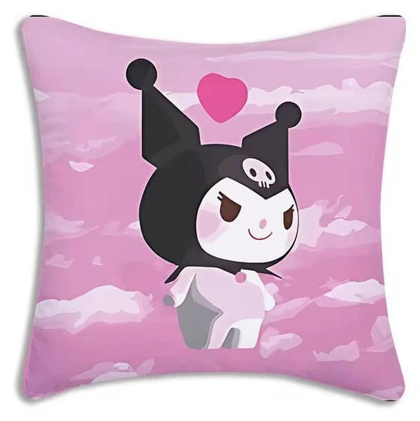 Kuromi Cartoon Pillow Covers Cartoon Sofa Decor Home Print Cute Cushion Cover