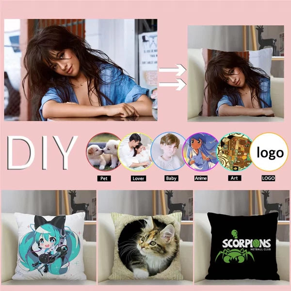 45X45Cm Polyester Demon Slayer Pillowcase Sofa Decoration Cushion Cover Home Dec
