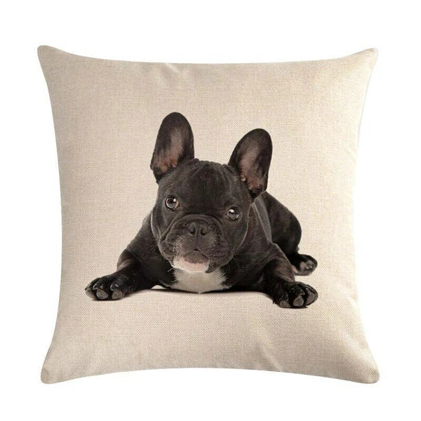 Dog Pattern Throw Pillow Cushion Cover  Home Sofa Bed Decorative