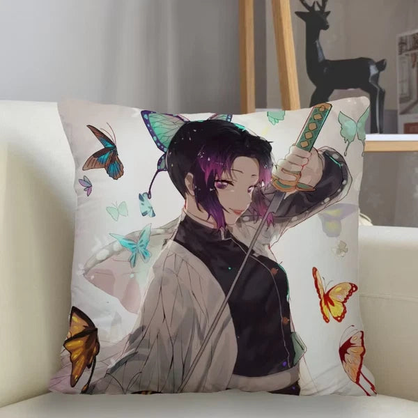 45X45Cm Polyester Demon Slayer Pillowcase Sofa Decoration Cushion Cover Home Dec