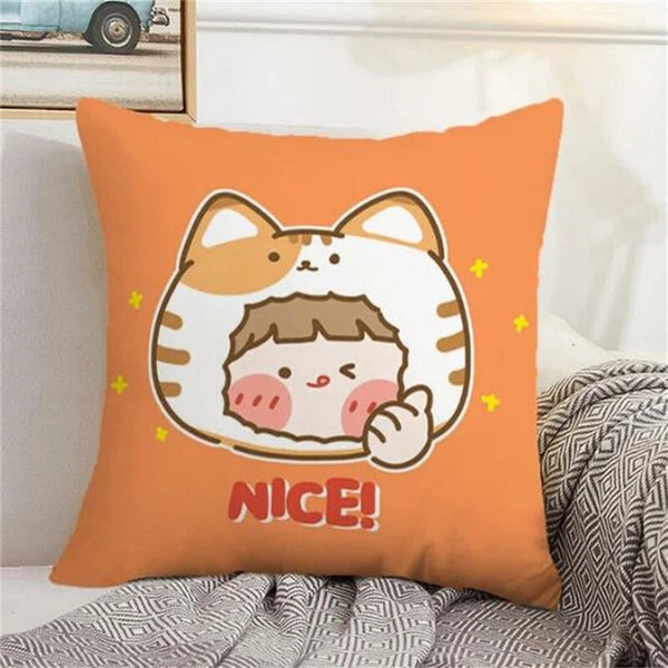 Cushions Home Decor Rorojump Pillow Cover Pillowcase for Cushion Sofa Anime
